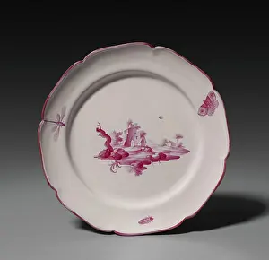 Plate Prints: Plate, c. 1780. Niderviller Factory (French)