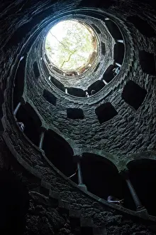 Stone Wall Prints: Poco Iniciatico, Quinta da Regaleira, UNESCO World Heritage Site, Sintra, Portugal, Europe