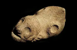 Anthropomorphic Prints: Pointed stone from the Taíno culture