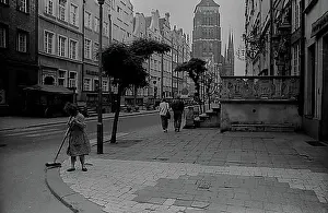 Cafe Prints: Poland, Gdansk, 24.8.1988, street scene in Gdansk