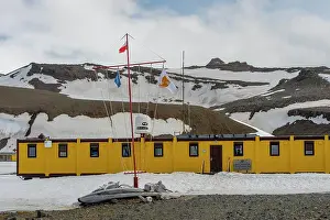 Antarctica Prints: The Polish research station Henryk Arctowski (Polish:Polska Stacja Antarktyczna im)