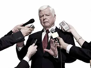 Small Group Of People Prints: Politician and journalists
