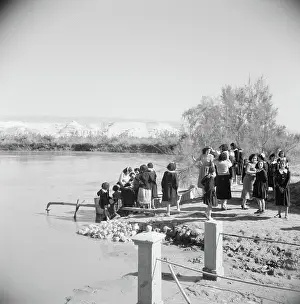 Baptism Prints: Poll photo collection. Middle East 1950-1955: Jordan