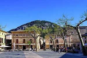 South Europe Prints: Pollenca Main Square, Pollenca, Majorca, Balearic Islands, Spain, Europe