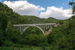 Arch Bridge Prints: POLY TERNI BUNGEE JUMPING BRIDGE