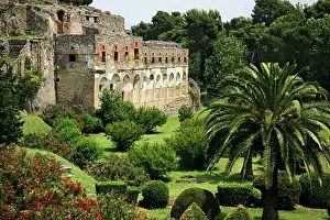 Landmarks Prints: Pompeii, Italy; Historic Italian ruins, aftermath of volcanic eruption