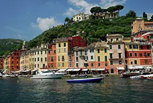 Townscape Prints: Port, Portofino, Liguria, Italy, Europe
