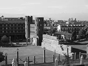 Brick Prints: Porta Palatina (Palatine Gate) ruins in Turin