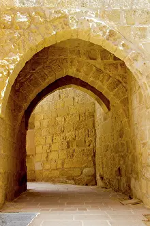Defense Prints: Portal inside The Citadel. Gozo Island. Malta