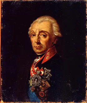Portrait of Alexander Suvorov by Russian master