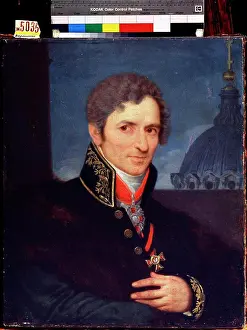 Gray Hair Prints: Portrait of Andrei Voronikhin, by A
