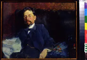 Author Prints: Portrait of Anton Chekhov by Pyotr Alexandrovich Nilus