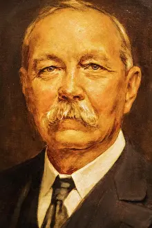 Writer Prints: Portrait of Arthur Conan Doyle by Henry Gates dated 1927