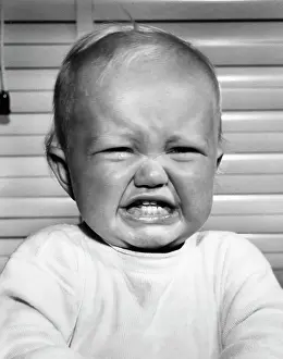 Facial Expression Prints: Portrait of baby crying