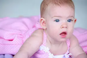 Innocent Prints: Portrait of a baby girl