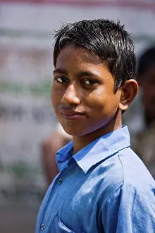 Contact Prints: Portrait Of Bangladeshi Boy, Dhaka, Bangladesh