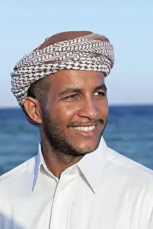 Cheerful Prints: Portrait of a bedouin young man from Dahab, Egypt, Africa