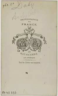 Verso Prints: Portrait of Caesar Denis Daly (1811-1893)