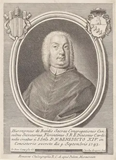 Voorkeursbeeld Prints: Portrait of Cardinal Girolamo Bardi; Portraits of cardinals with two coats of arms; Effigies