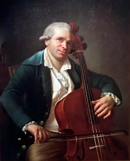 Rococo Prints: Portrait of the cellist and composer Jean-Louis Duport (1749-1819)