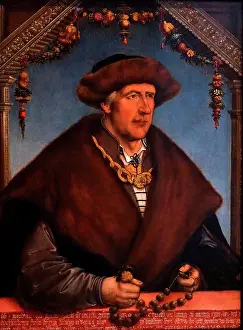 Panel Prints: Portrait of Christoph von Laiming (1460-1520) master of the household of Ludwig X