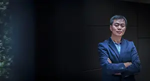 Determined Prints: Portrait confident businessman with arms crossed