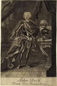 Romanov Prints: Portrait of Duke Anthony Ulrich of Brunswick (1714-1774)