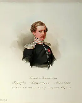Guard Prints: Portrait of Eduard Antonovich Moller (1820-1879) (From the Album of the Imperial Horse Guards) by Hau (Gau)