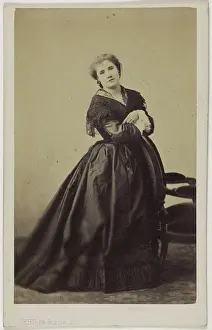 Recto Prints: Portrait of Emilie Defodon (18 -1902) (Candandier wife of Valdrome)