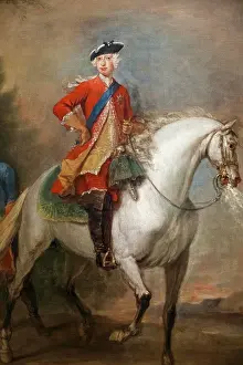 Horseback Prints: Portrait of Frederick Prince of Wales by Bartholomew Dandridge dated 1732