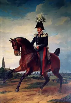 Full Length Prints: Portrait of Frederick William III by Franz Kruger