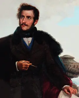 Graphic Arts Prints: Portrait of Gaetano Donizetti (1797-1848), Loverini, Ponziano (1845-1929)