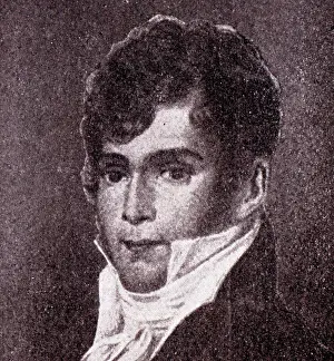 Opera Prints: Portrait of Gasparo Spontini (1774-1851) Italian opera composer and conductor