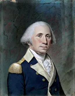 George Prints: Portrait of George Washington ca. 1800 Ellen Sharples (1769-1849 British) Pastel on paper