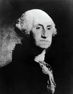 Period Costume Prints: Portrait of George Washington by Stuart Gilbert (1755-1828, American)