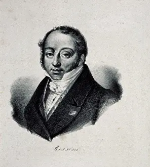 Arts Culture And Entertainment Prints: Portrait of Gioachino Antonio Rossini by French master