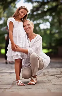 Baby Boomer Prints: Portrait of grandmother and granddaughter