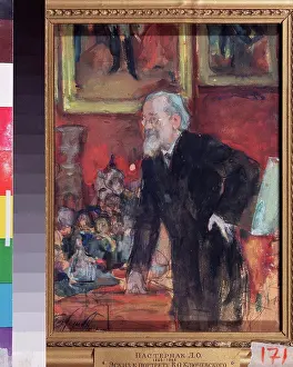 Art Nouveau Prints: Portrait of the historian Vasily Klyuchevsky (1841-1911) by Pasternak