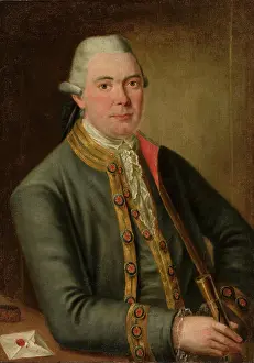 Portrety Prints: Portrait of my husband in a greenish jacket; 18th century (1700-00-00-1799-00-00);Austrian painting