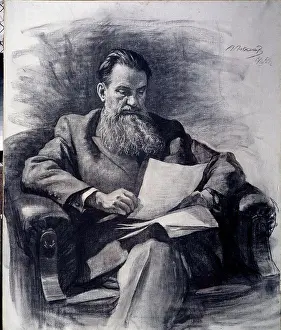Legs Crossed At Knee Prints: Portrait of Igor Kurchatov by unknown artist, Regional Art Museum, Novokuznetsk 120x100