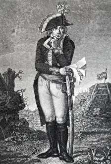 Revolutionary Prints: Portrait of Jean-Charles Pichegru (1761-1804) a French general of the Revolutionary Wars