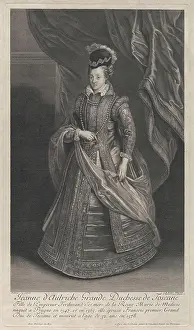 Florence Prints: Portrait of Joanna of Austria, Grand Duchess of Tuscany ca