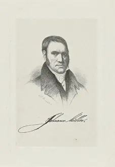 Amsterdam Prints: Portrait of Johannes Müller, bookseller in Amsterdam