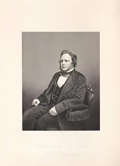 Engraver Prints: Portrait: John Bright Esq MP for Birmingham, Engraver: D J Pound, After: J Whitlock