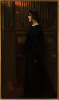 Sunsets Prints: ﻿Portrait of Laura Pytlińska. Stabrowski, Kazimierz (1869-1929), painter
