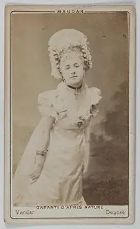 Recto Prints: Portrait of Lorentz Jenny, (Actress) Portrait of Jenny Lorentz