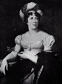 Engraver Prints: Portrait of Madame de Staël by François Gérard (1770-1837) a French painter