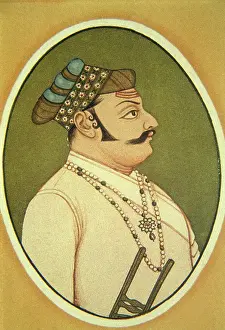 Monarch Prints: Portrait of maharaja udai singh, udaipur, rajasthan, india