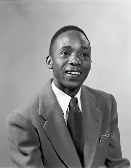 African American Prints: Portrait Man African American Suit