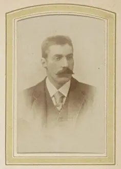 Voorkeursbeeld Prints: Portrait of a man with a mustache